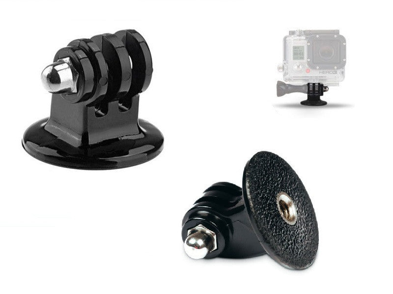 MazeTechno Tripod Mount Adapter for GoPro Camera Hero 5 4 Silver Black Session 3+ 3 2 HD, Action Camcorder Xiaomi Yi, SJcam, SJ4000, SJ5000. Monopod Mounts Replacement Accessory Head (2pcs)