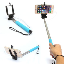 Wired battery free Selfie Stick - Extendable Handheld Monopod with Built-in Remote Shutter