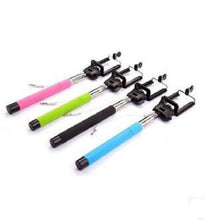 Wired battery free Selfie Stick - Extendable Handheld Monopod with Built-in Remote Shutter