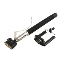 Wired battery free Selfie Stick - Extendable Handheld Monopod with Built-in Remote Shutter